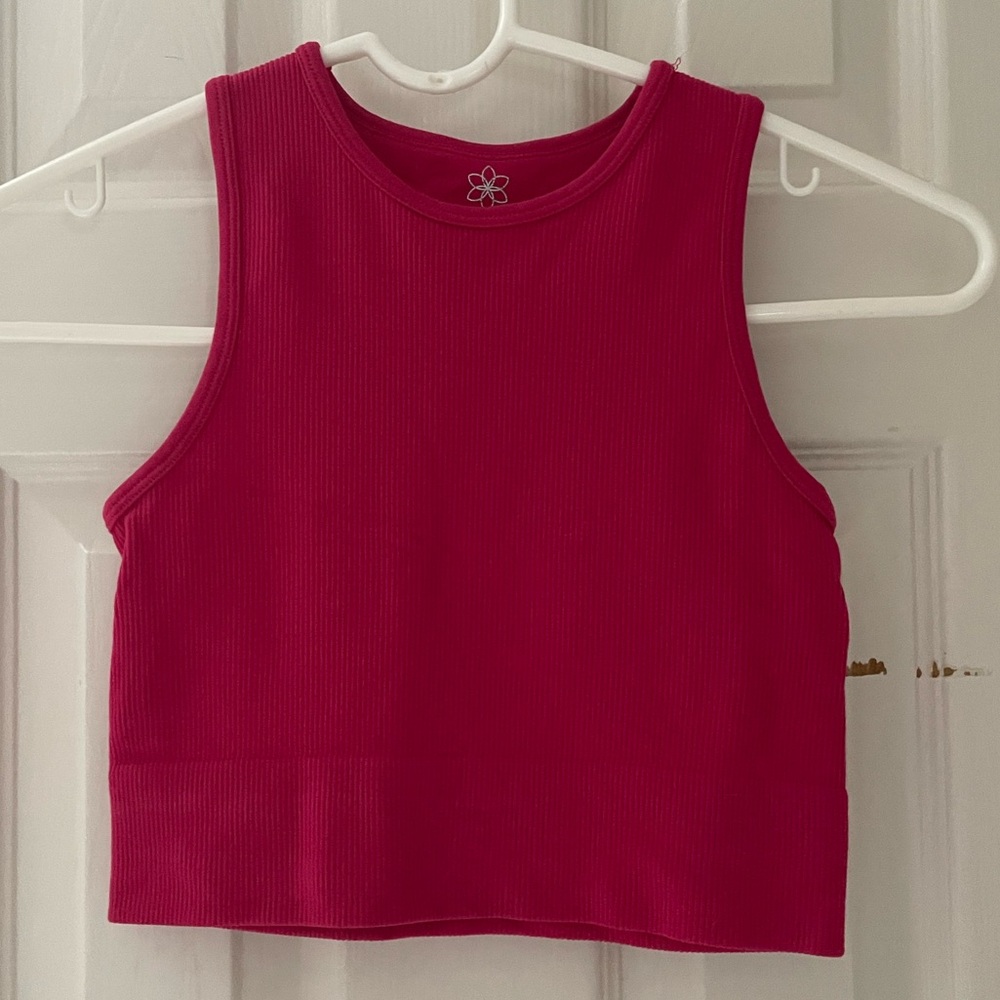 Aura ribbed crop tank top women’s size extra small